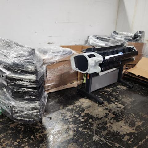 (1) LOT OF 11-PALLETS & 2-FLOOR ITEMS OF ADP