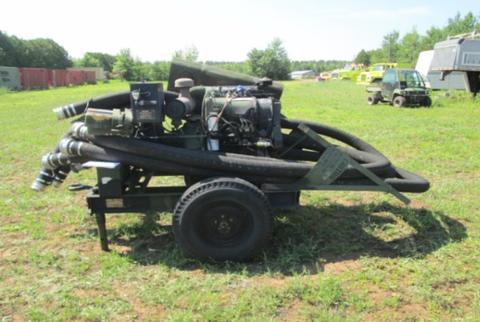 Trailer and pump