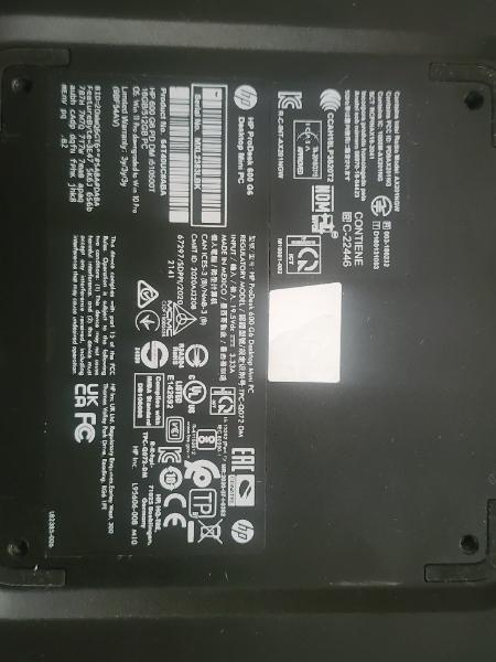 Hewlett-Packard ProDesk 600 G6 DM