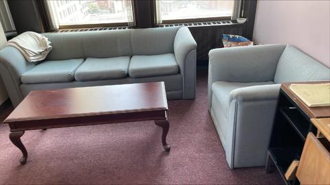 Sofa with matching chair