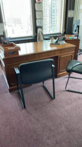 Side chairs with sled base