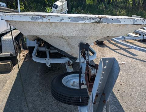 1980 Boston Whaler Power Craft skiff 15 ft. with Engine and Trailer