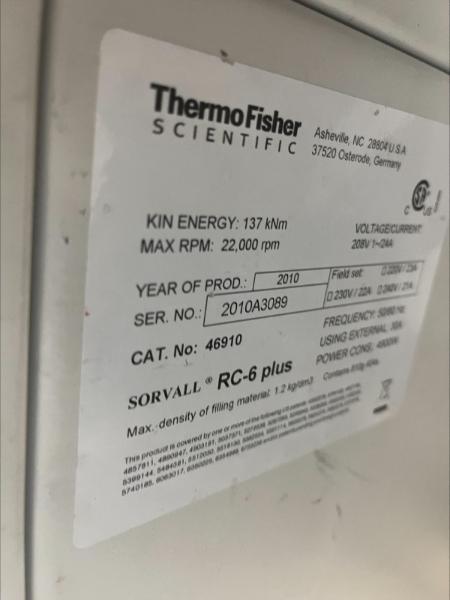 Thermo Refrigerated Centrifuge