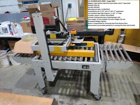 Edgetec Tape Station side drive case sealer