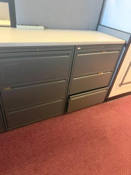3-DRAWER METAL LATERAL FILE CABINETS