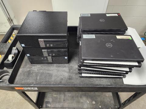 Assorted Laptops and CPUs