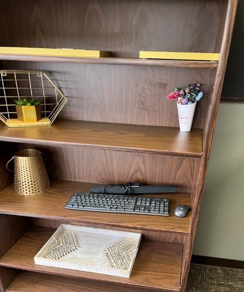 7 Shelf Bookcase/ Book shelf, Oak Finish