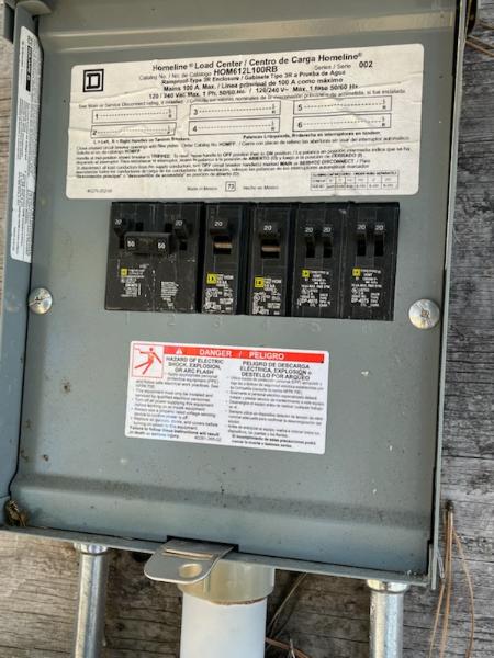 Homeline HOM612L100RB Electrical Panels with Cables, Qty 8
