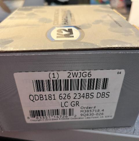 K2 Commercial Dead Bolt, 12 ea.