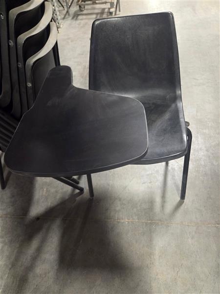 Black Tablet Arm Chair.