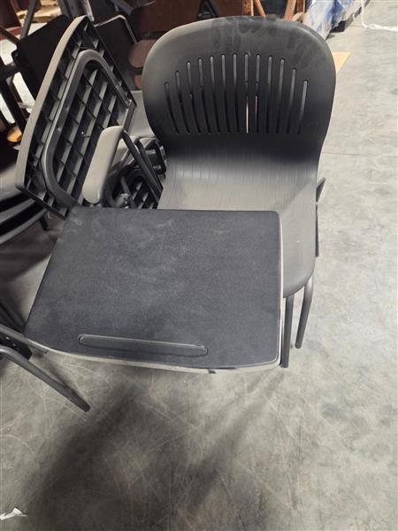 Black Classroom Chair Desk Combo