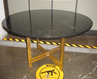 Granite and Metal Table Lot