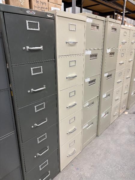 16 Five Drawer Filing Cabinets