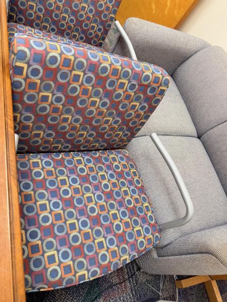 Multicolored Cloth Chair