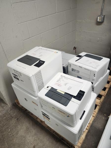 Assorted Printer Models on Pallet