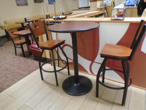 Bowling Furniture: Cocktail Tables (2) and Bar Chairs (8)