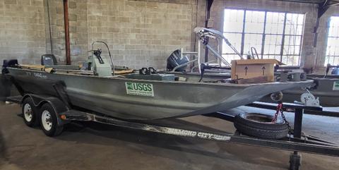 War Eagle Jon Boat with Diamond City Trailer and Yamaha Motor