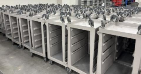 Herman Miller Milcare L-Cart Medical Utility Carts