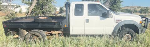 2008 Ford F550 Ext Cab Flatbed DRW Diesel 4WD