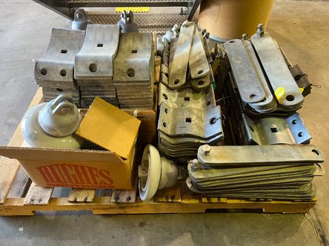 1220 pounds Pallet of Misc Galvanized Metal Components