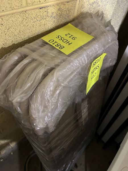 Five Plastic Folding Chairs