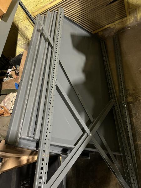 Assorted Metal Shelving-Disassembled