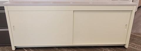 Metal Storage Cabinet w/ Two Large Sliding Doors
