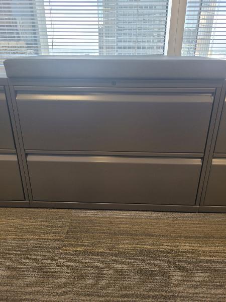 2-Drawer Lateral File Cabinets w/ Cushion Top