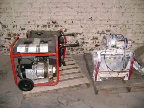 (2) Portable Generators and (1) Tile saw