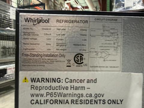 Whirlpool Dorm Refrigerator