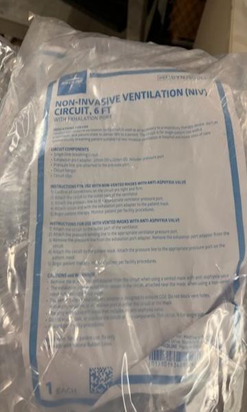 18 Medline Non-Invasive Ventilation (NIV) Circuits