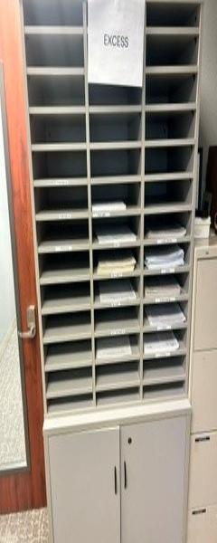 Large Grey Shelving Units