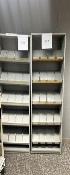 Small Grey Shelving Units