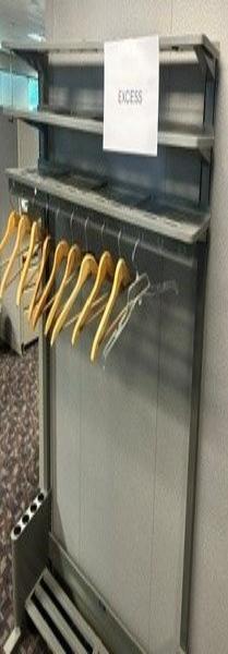Grey Metal Coat Rack