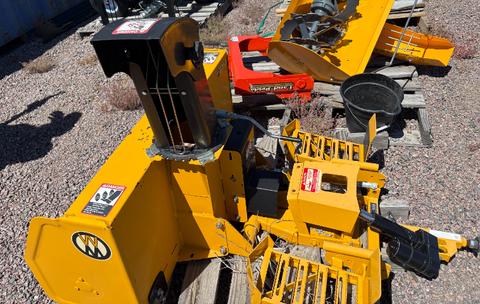 Walker Mower Snow Blower Attachment