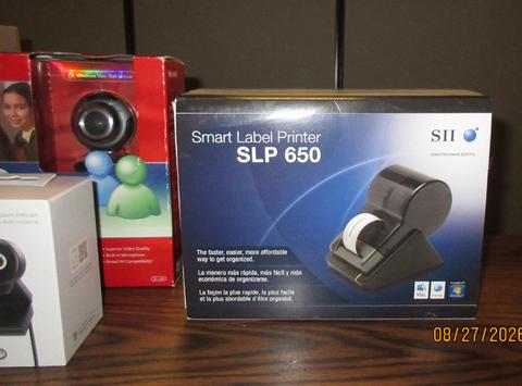 Headset, Webcam and Label Printer Lot