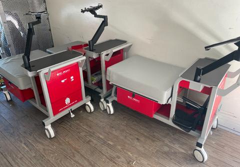 (3) Laerdal Mobile Skill Cart