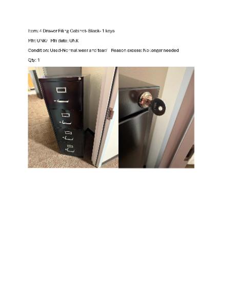 4-DRAWER FILING CABINET