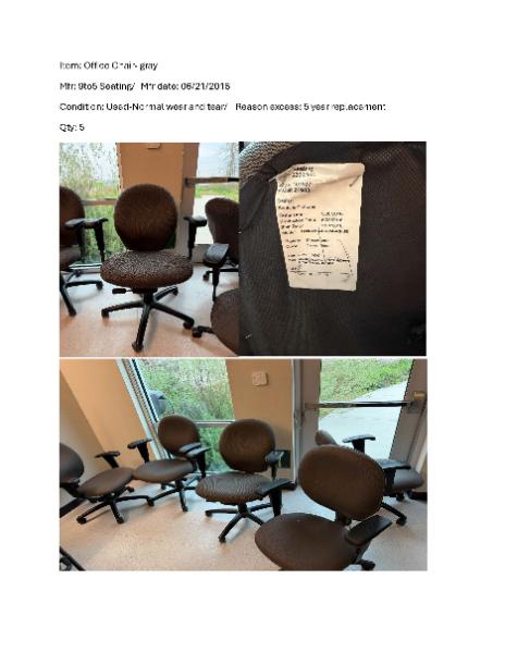 OFFICE CHAIRS-5 EA