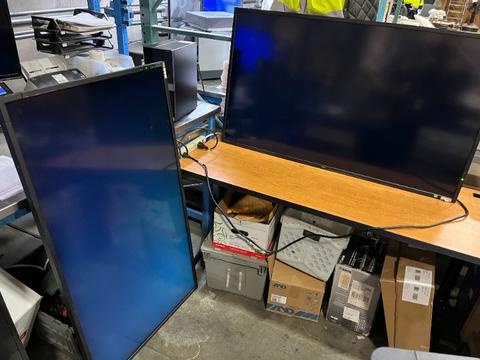 (2) 55" Monitors