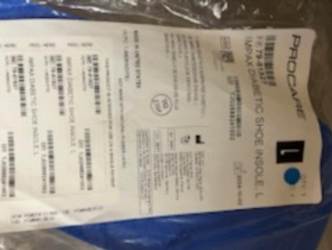 Diabetic Shoe Insoles (Large)