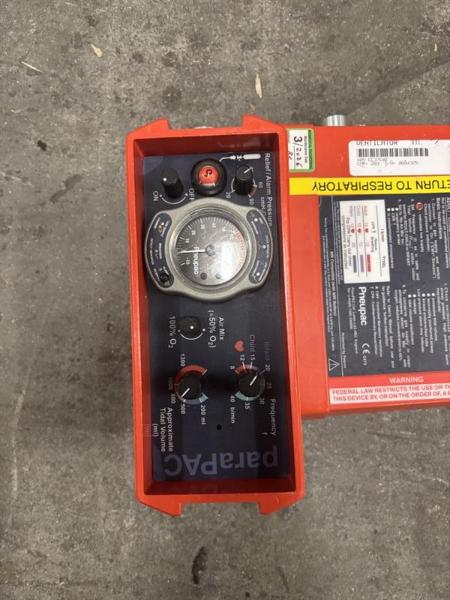 Smiths Medical Pneupac ParaPAC Ventilators (1 LOT)