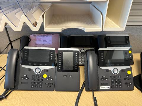 (5) Cisco Phones