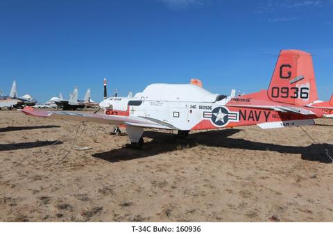 1978 Beechcraft T-34C, BUNO: 160936