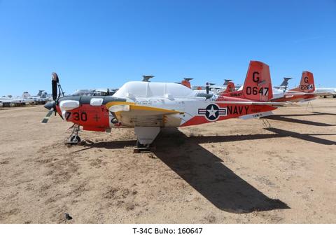 1977 Beechcraft T-34C, BUNO: 160647