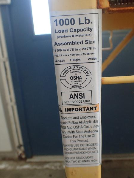 6-Foot Rolling Scaffold