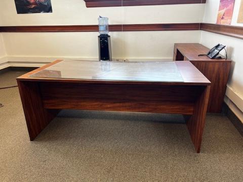 Desk and Credenza