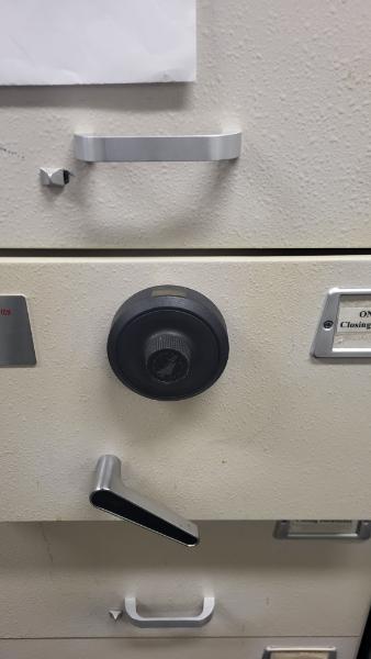 Mosler 4-drawer file cabinet safe