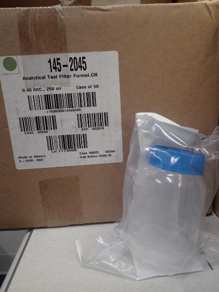 One Box of Analytical Test Filter Funnels (1 LOT)