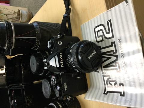 NIKON FM2 35MM CAMERA and EXTRA LENSES